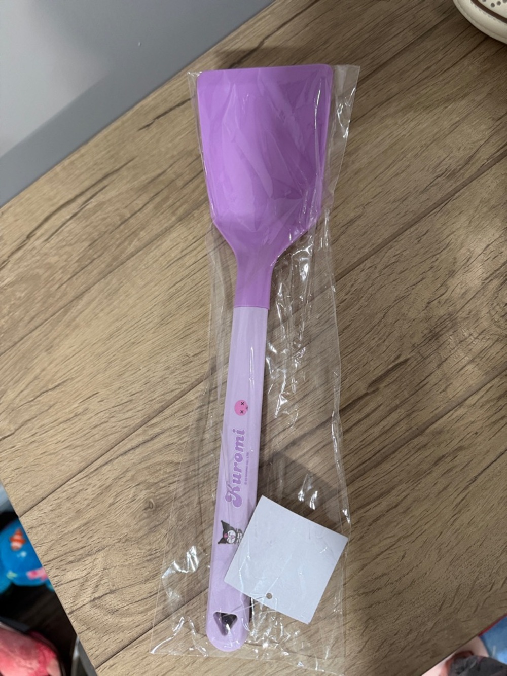 Purple Silicone Kuromi Spatula - Soft-Touch
